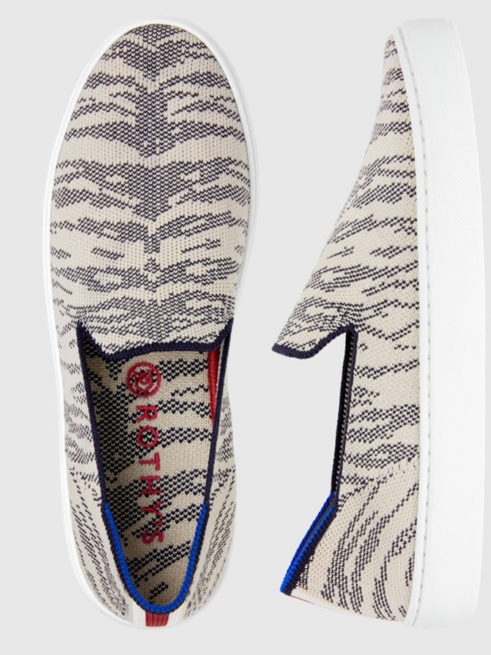 Rothyâs Maritime Tiger slip on sneaker size 6.5